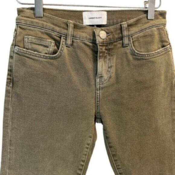 NWT Current/Elloitt | The Stiletto Covert Green Skinny Jeans Size 26 - Picture 3 of 10